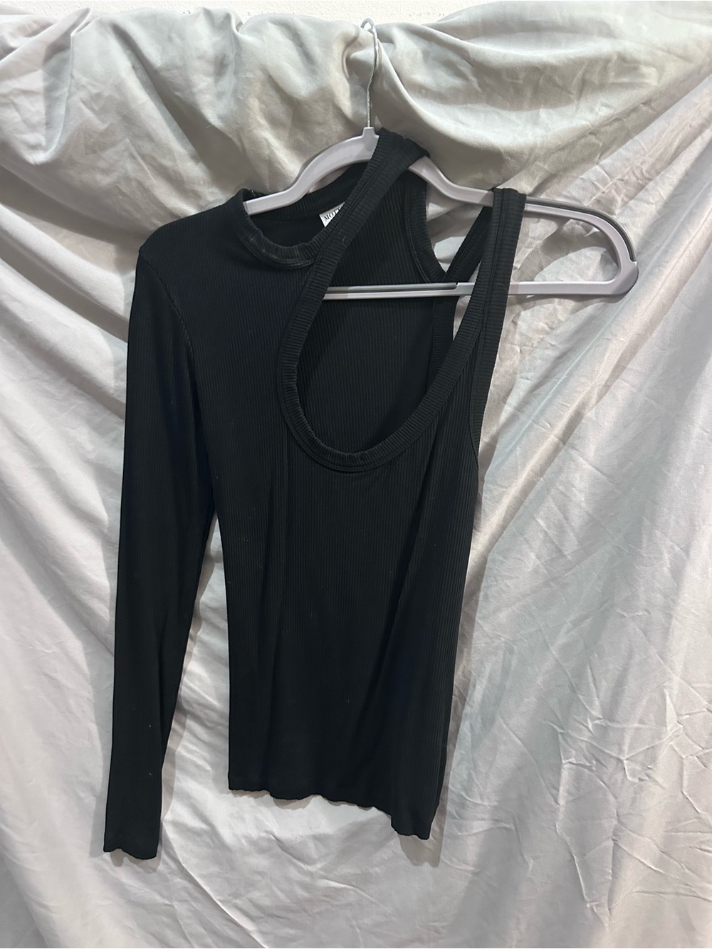 Mott50 Black Ribbed Long Sleeve/Tank